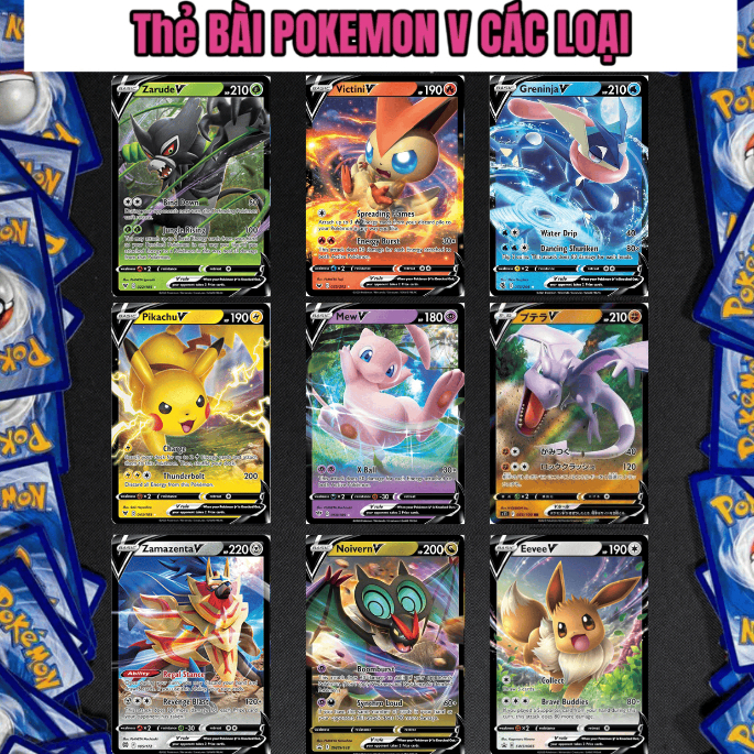 [Chính Hãng] Thẻ bài Pokemon V Chính Hãng - Pokemon TCG Card Game