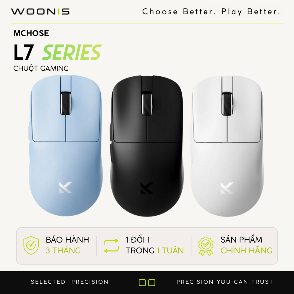 Chuột Gaming Không Dây MCHOSE L7 / L7 PRO / L7 ULTRA
