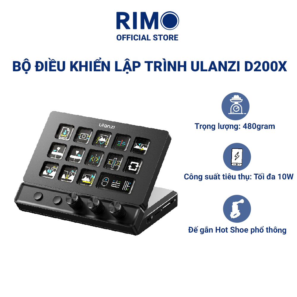 Bộ Điều Khiển Lập Trình Ulanzi D200X Stream Controller Creative Deck Cho Máy Tính