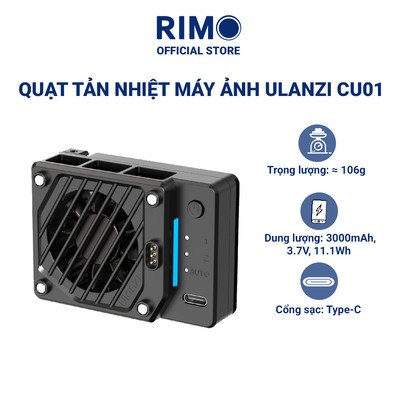 Quạt Tản Nhiệt Máy Ảnh Ulanzi CU01 Semiconductor Camera Cooler Chống Quá Nhiệt Cho DSLR Mirrorless
