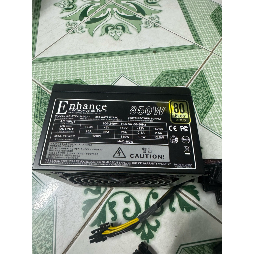 nguồn enhance 850w 80plus đẹp