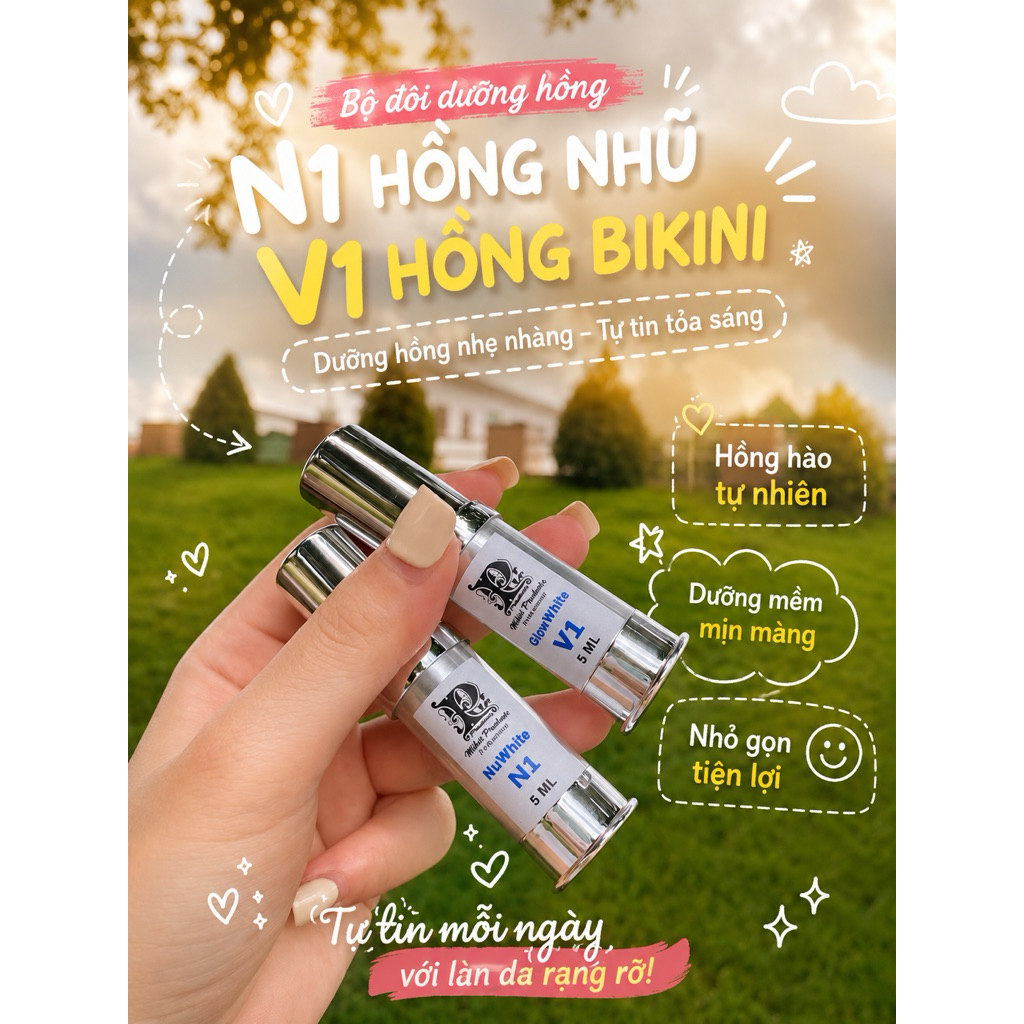 Kem Làm Hồng Nhũ Hoa N1 bikini V1 Nuwhite