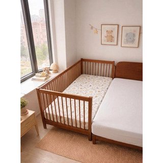 Ga giường ghép cho bé nhiều kích thước muslin tencel PETIT BEBE ga bo chun bọc nệm