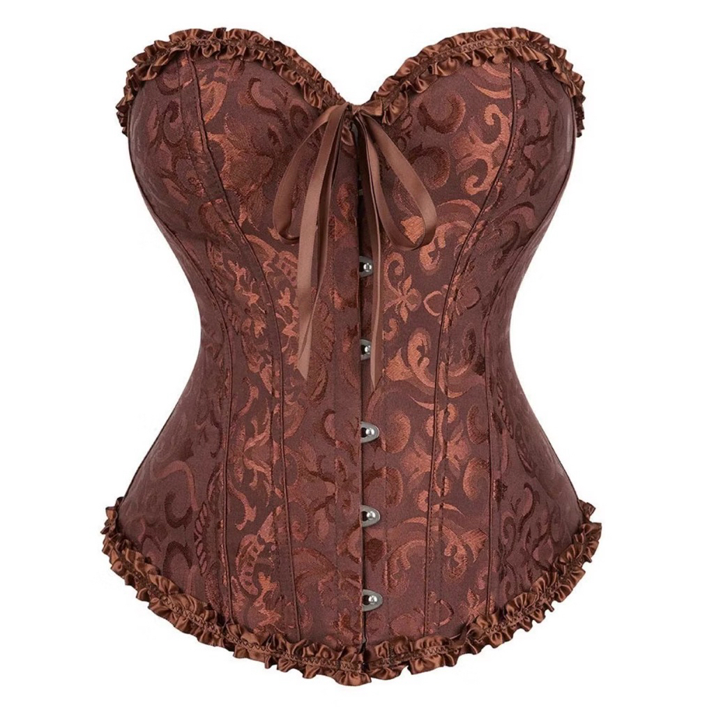 [Pass đồ] Áo Corset siết eo Corset Story màu Nâu size M (Mặc 1 lần)⁠
