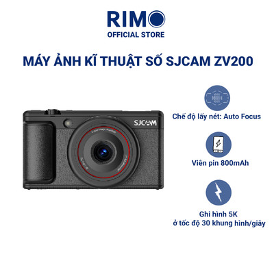 Máy Ảnh Kỹ Thuật Số SJCAM ZV200 5K 80MP Màn Hình Lật 180° Chống Rung 6 Trục
