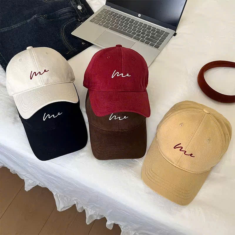 Mũ Lưỡi Trai Unisex Thêu Chữ ME – Nón Baseball Hàn Quốc Form Đẹp,Chống Nắng, Đi Chơi, Du Lịch
