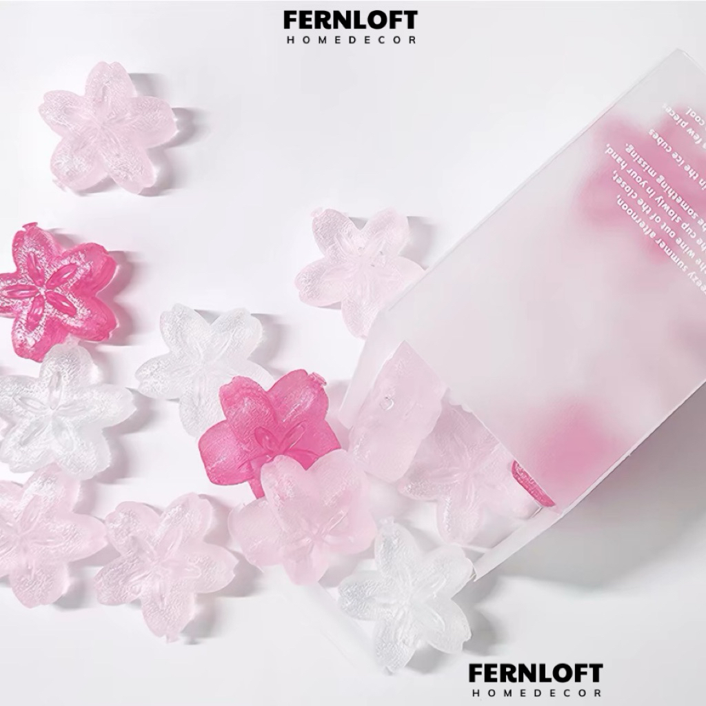 Đá lạnh vĩnh cửu hình hoa anh đào (Sakura Ice Block / Ice Cubes Recycle)