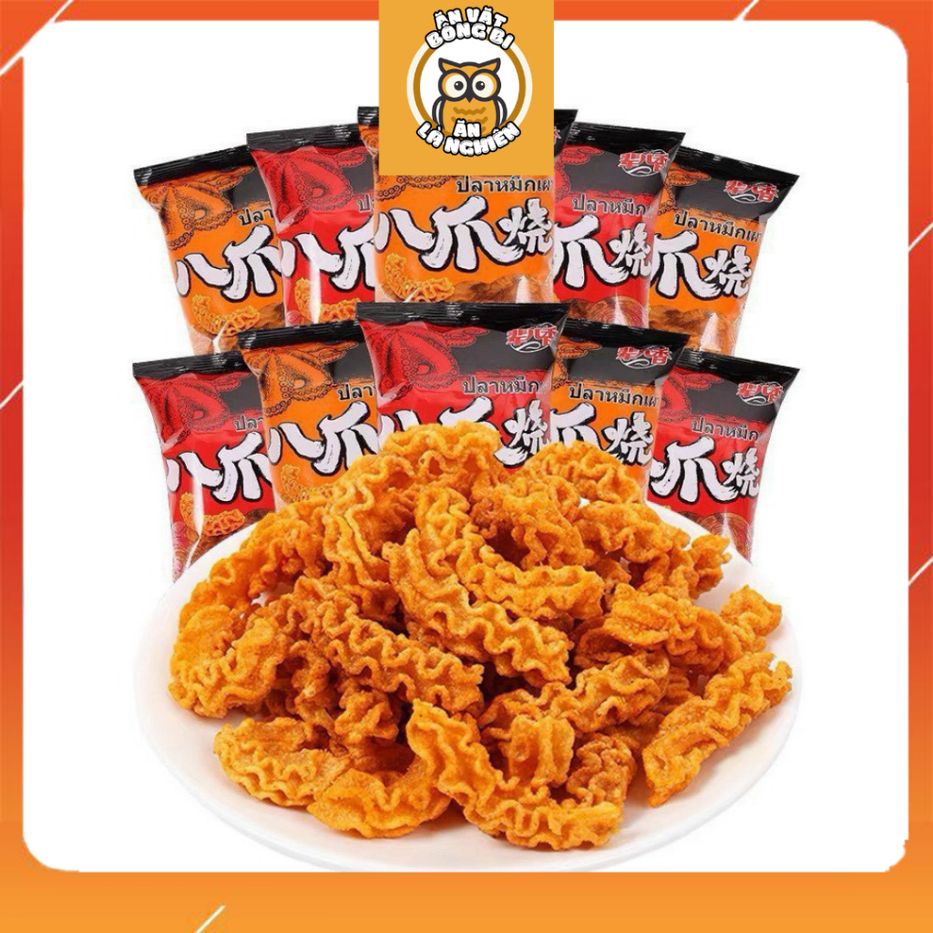 Bim Bim Râu Mực Thơm Ngon - Snack Râu Mực - Bim Bim Bạch Tuộc