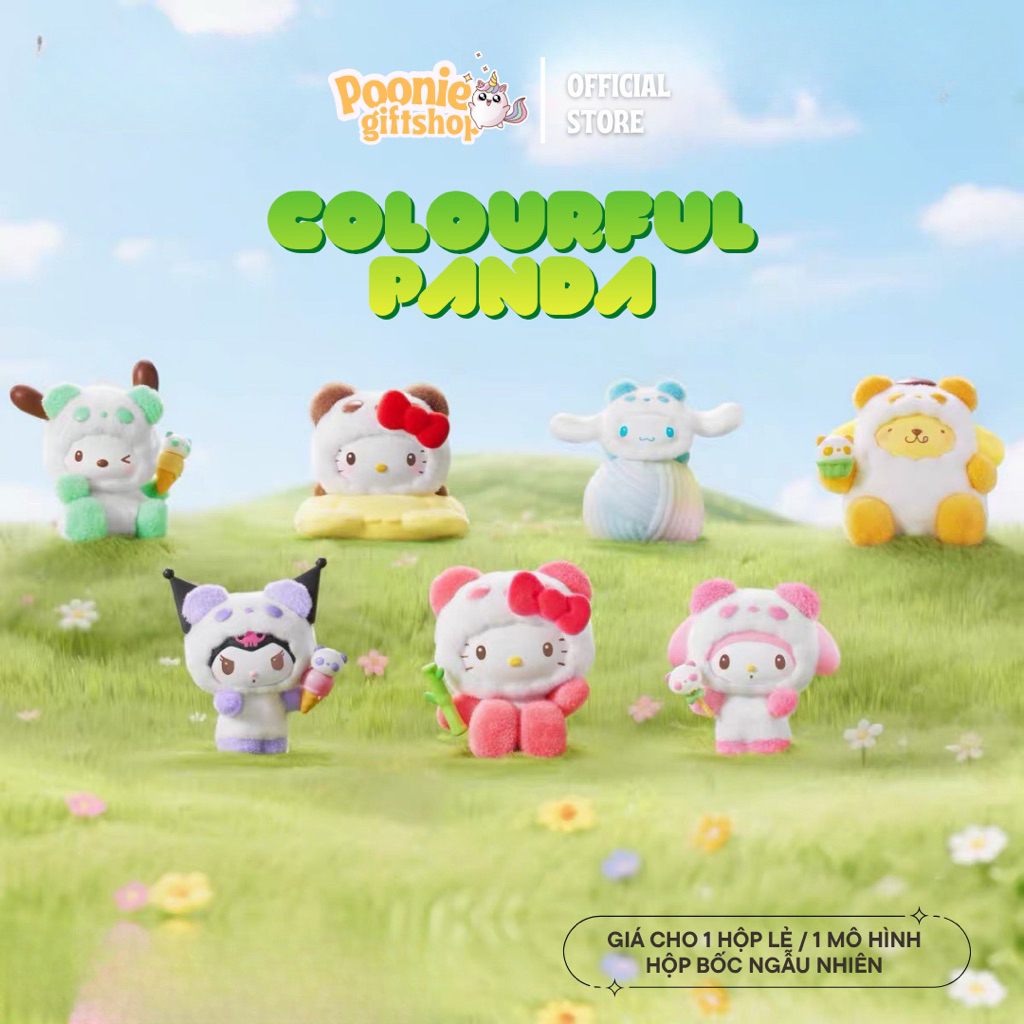 [ CHÍNH HÃNG TOPTOY ] Hộp mô hình Blindbox Sanrio Colorful Panda