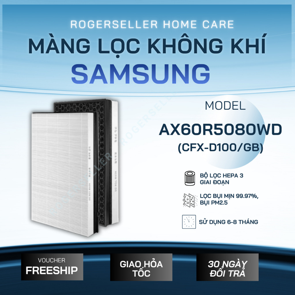 Màng Lọc Không Khí Samsung AX60R5080WD, bộ lọc không khí Samsung AX60R5080WD, Samsung CFX-D100/GB