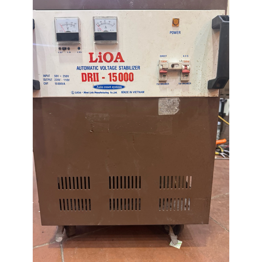 Lioa 15 kw dải 50-250 hàng cũ đẹp to nặngvaf 2 át