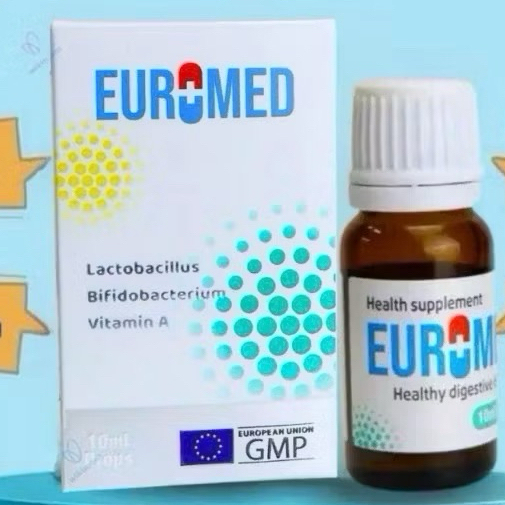 Men vi sinh Euromed I Nhập khẩu Ba Lan I Chứa 2 tỷ lợi khuẩn/ 5 giọt, cải thiện sớm tiêu chảy, táo b
