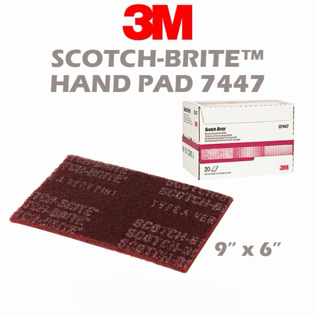 Miếng Bùi Nhùi Cầm Tay 3M Scotch-Brite™ 7447 (Thùng 60 miếng)