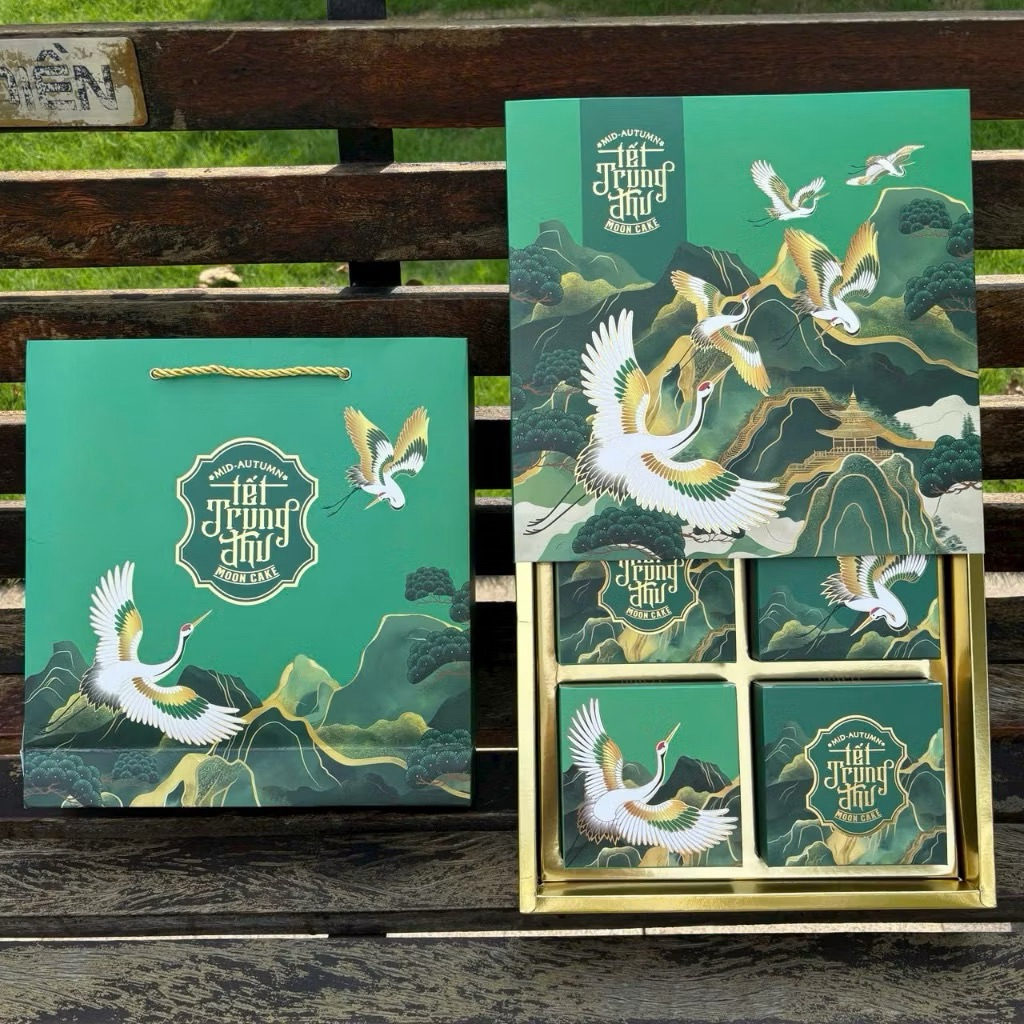 Hộp Trung Thu 4 Bánh  Kim Hạc 2026(150gr-250gr)