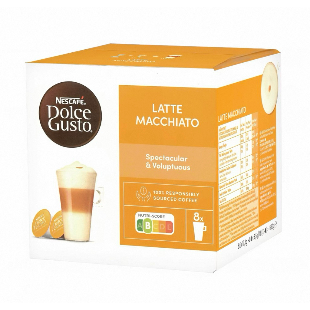 (Dành cho máy Dolce Gusto)- Cafe viên nén Nescafe dolce Gusto vị Latte Machiato nhập England