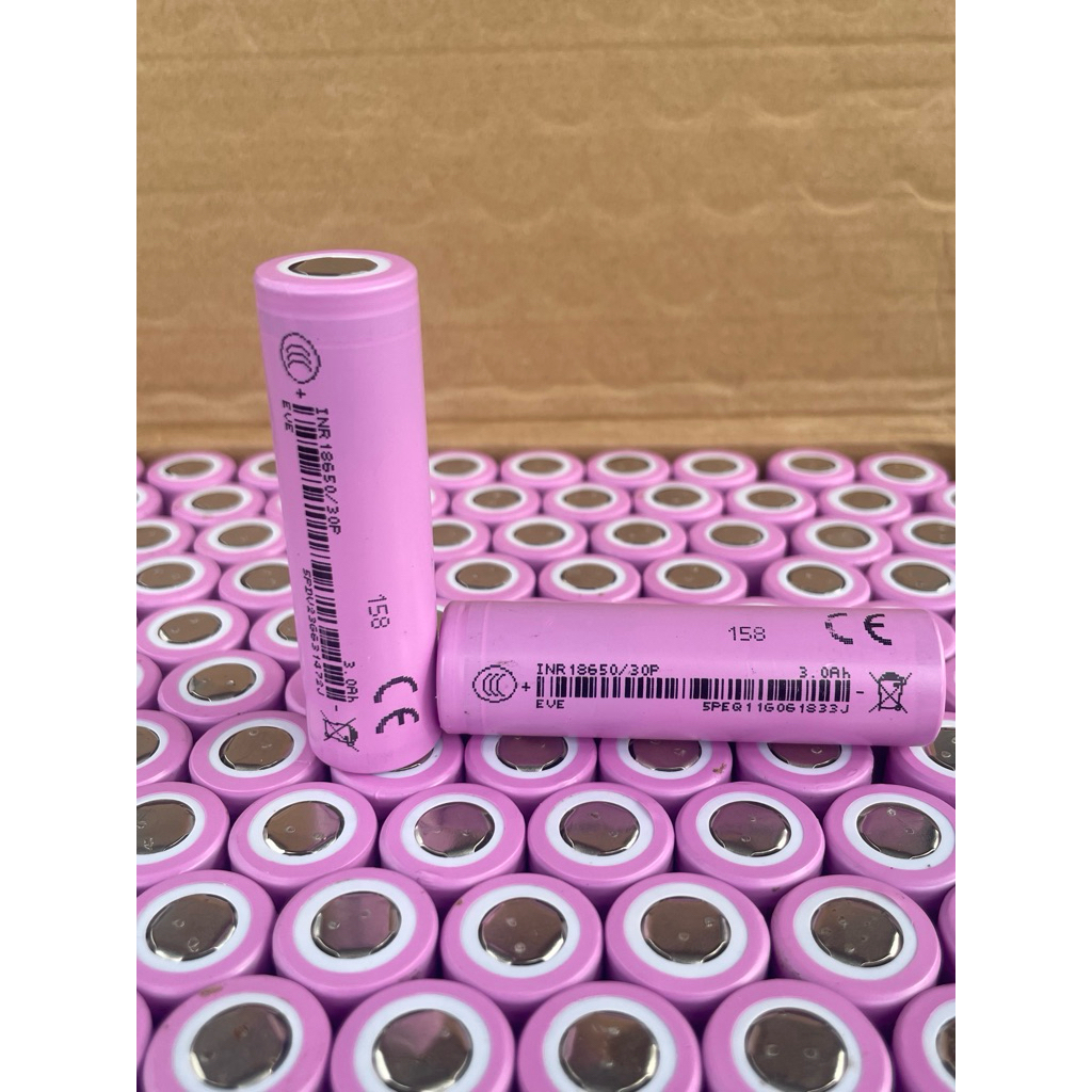🔋🔋 Cell Eve 30P dung lượng 3000mah xả cao 30A hàng tháo khối