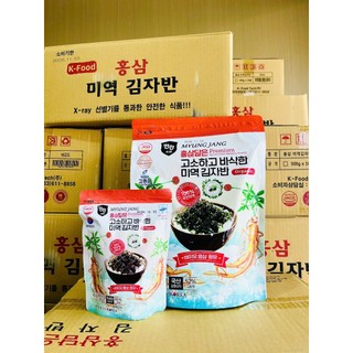 ( com bo 2 gói x 40g ) Rong Biển Hồng Sâm MYUNG JANG Hàn Quốc Gói 40g- date 11/2026