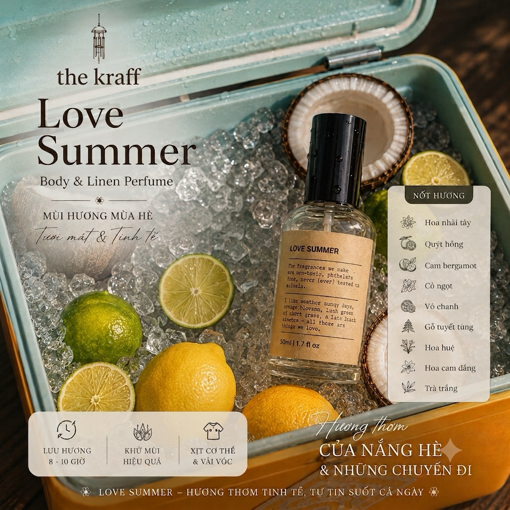 NƯỚC HOA LOVE SUMMER - HƯƠNG HOA MÙA HÈ RỰC RỠ