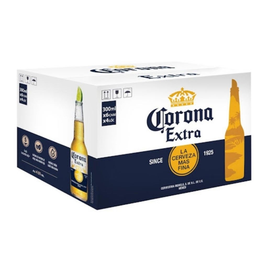 Thùng 24 chai bia Corona Extra 300ml