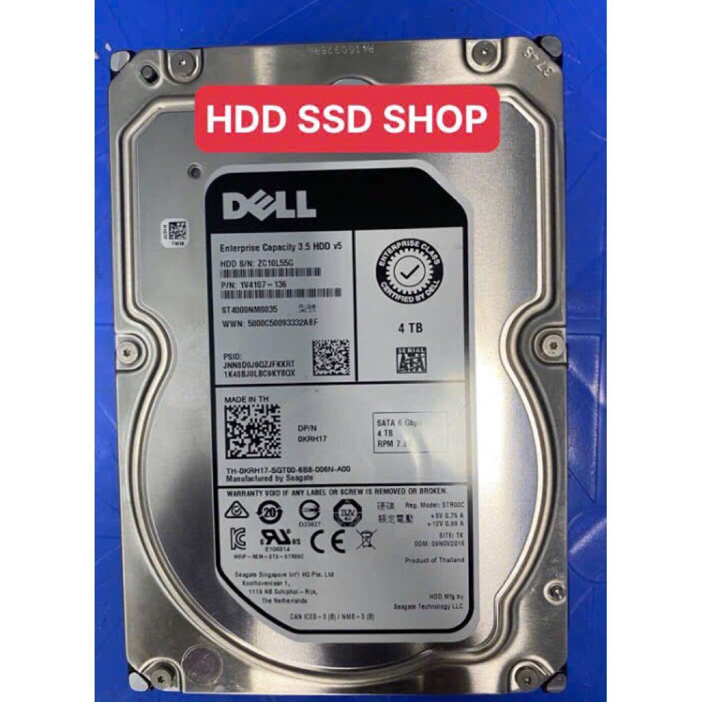 Ổ cứng Enterprise HDD Dell 4TB , 1TB 7.2K RPM SATA 6Gbps