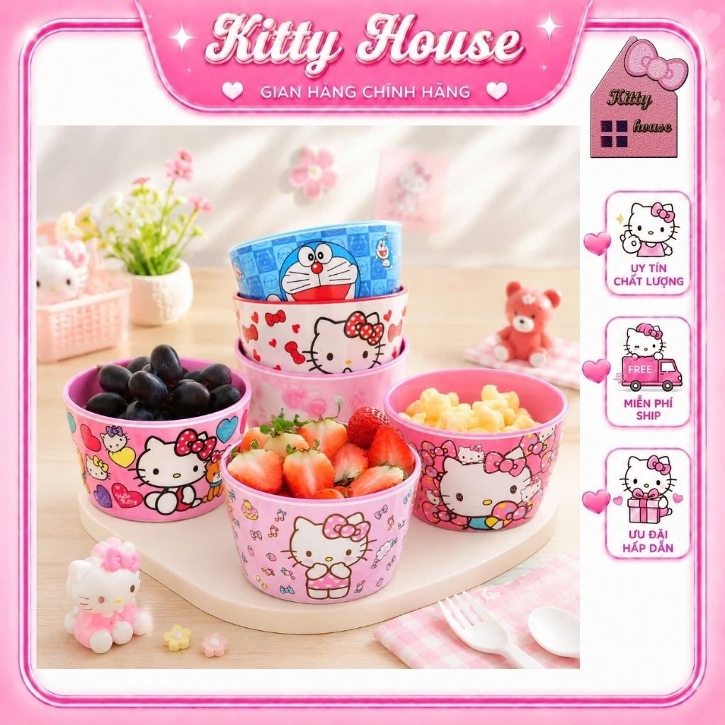 🌻CHÉN TRỤ KITTY DOREMON 🎀KITTY HOUSE