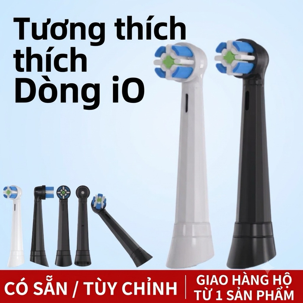 Đầu bàn chải điện thay thế cho Oral-B dòng iO Series 3, 4, 5, 6, 7, 9, 10