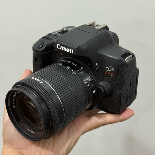 Máy ảnh cũ Canon 750D (kissx8i) kèm lens 18-55mm