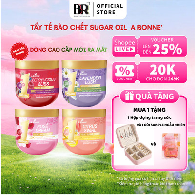 [SP MỚI] Tẩy Tế Bào Chết Dạng Đường Tự Nhiên & Dầu Dưỡng A Bonne' Premium Sugar Oil Crush 600g Da Sáng Mịn Thơm