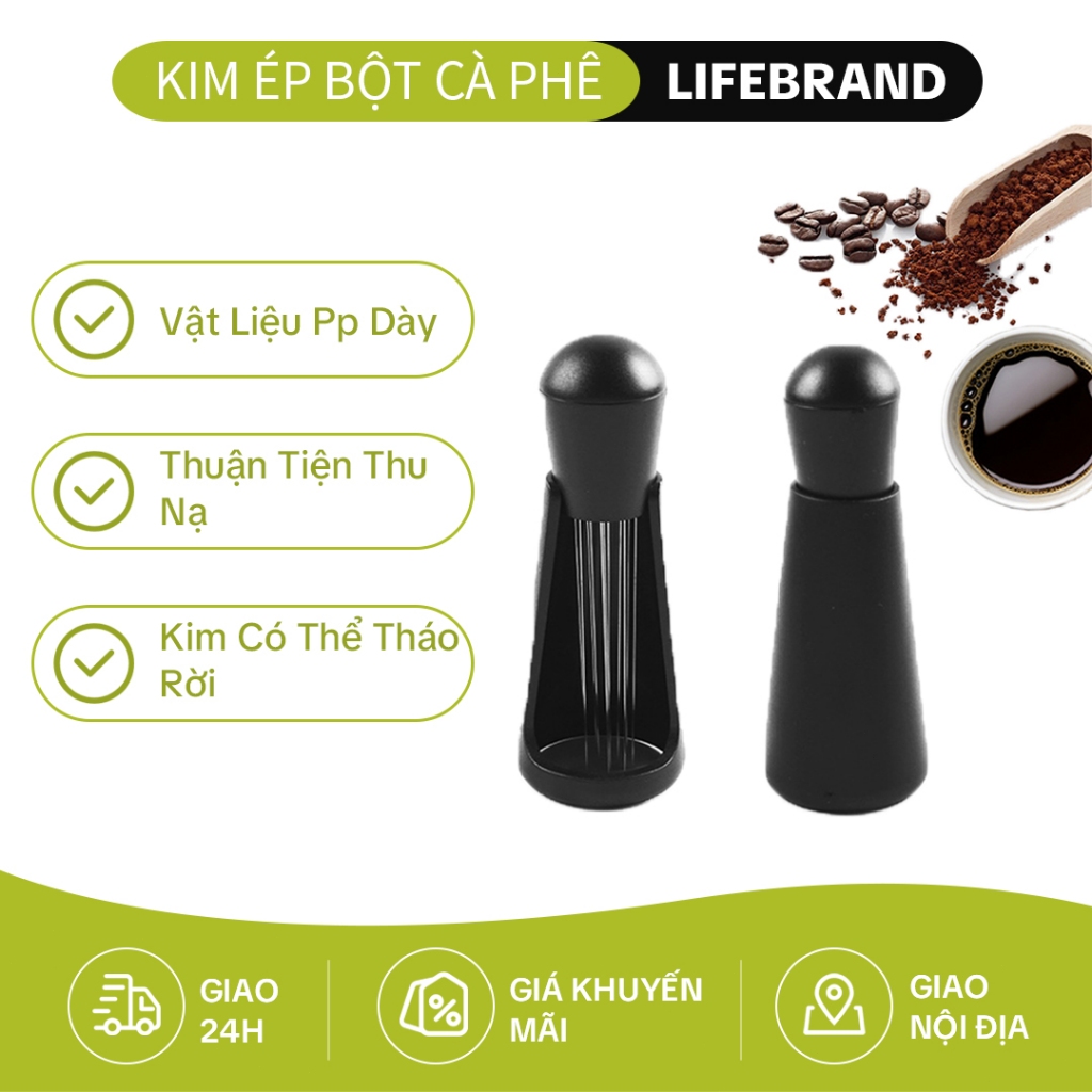 Dụng Cụ Đánh Tơi Bột Cà Phê Khuấy Đều Bột Cà Phê 6 Kim WDT Tools Needle Coffee Distributor
