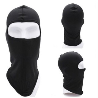 Khăn trùm đầu ninja màu đen-Khăn ninja vải thun co giản tốt dùng để đội mũ bảo hiểm đi chơi,đi phượt