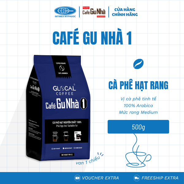 Cà phê nguyên chất GLOCAL COFFEE Café Gu Nhà 1 (100% Arabica nguyên chất)