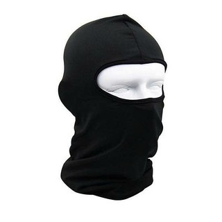 Khăn trùm đầu ninja màu đen-Khăn ninja vải thun co giản tốt dùng để đội mũ bảo hiểm đi chơi,đi phượt