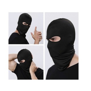 Khăn trùm đầu ninja màu đen-Khăn ninja vải thun co giản tốt dùng để đội mũ bảo hiểm đi chơi,đi phượt