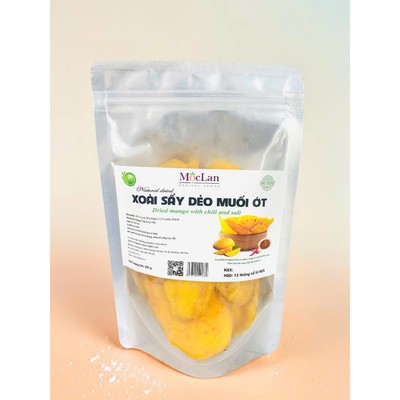 XOÀI SẤY DẺO MUỐI ỚT - Mộc Lan - Chua Cay Hài Hòa, Dẻo Ngọt Tự Nhiên 250g, 500g
