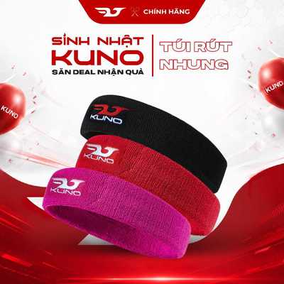 Băng Đô Thể Thao KUNO BDT001 Chất Liệu Cotton Nam Nữ Băng Đô Đeo Trán Thấm Hút Mồ Hôi