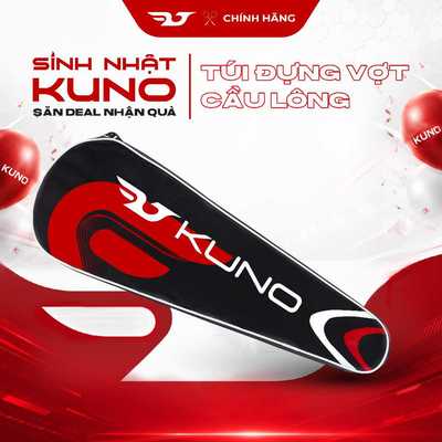 Túi đựng vợt cầu lông 1 ngăn Kuno, chất liệu vải gai chống thấm nước - KN001