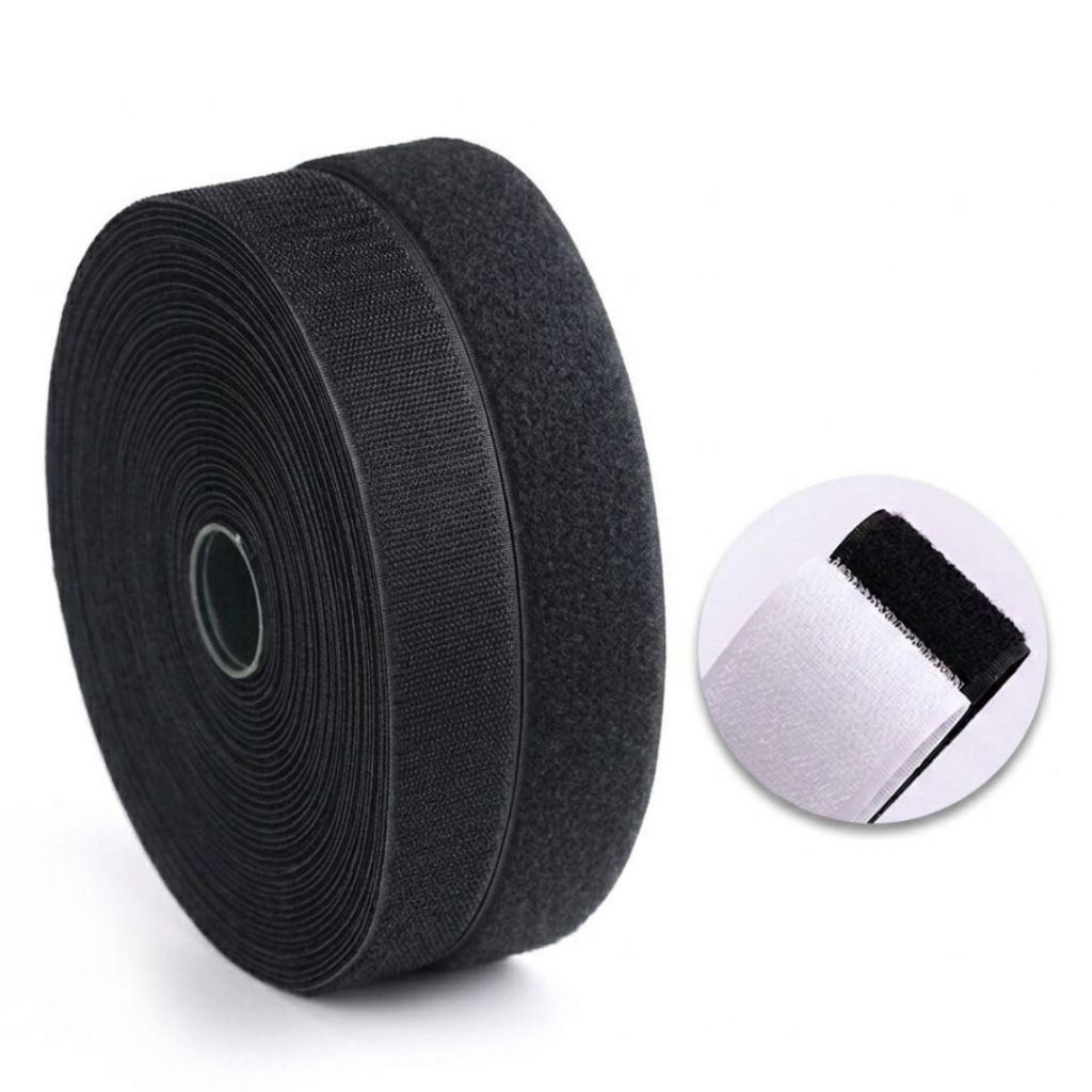 Băng gai dính Velcro  khóa nhám gai, nhám bông 1 cuộn 25 mét