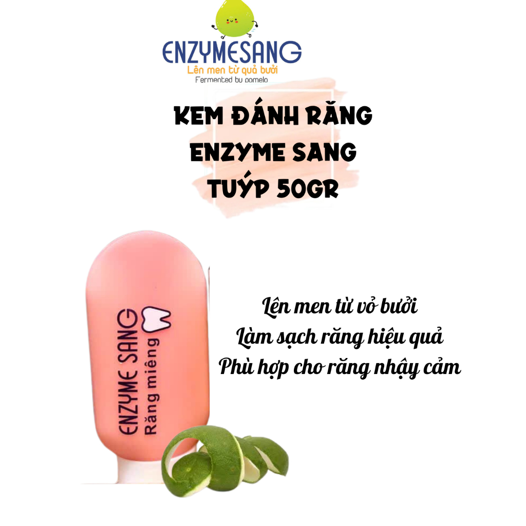 (Enzyme sang) Kem đánh răng Enzyme Sang Kem đánh răng Không chứa flo Tuýp 50gr Koshka Home