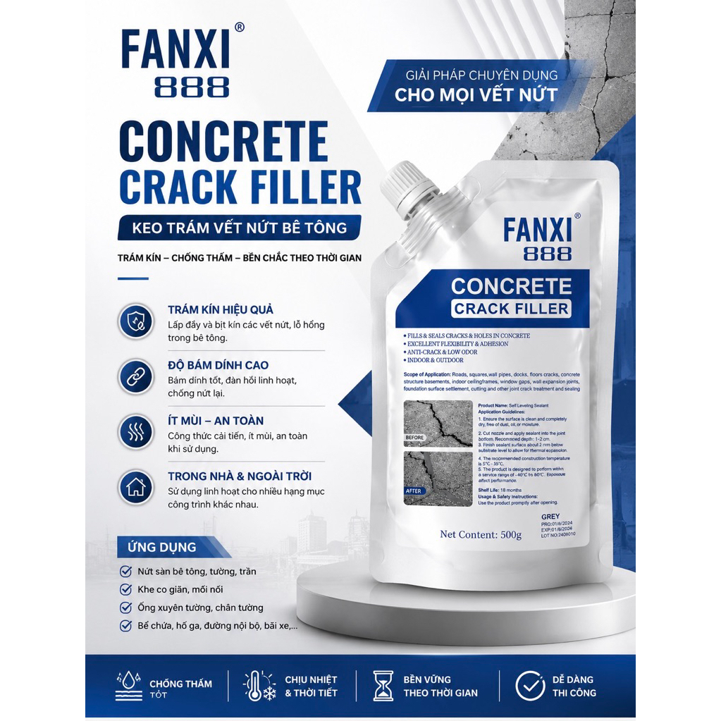 Keo chống thấm dạng lỏng Fanxi 888