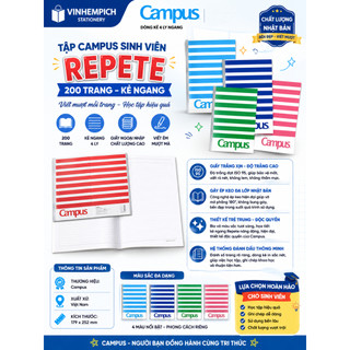 Tập Campus Sinh Viên] Repete - 200 trang kẻ ngang - Repete