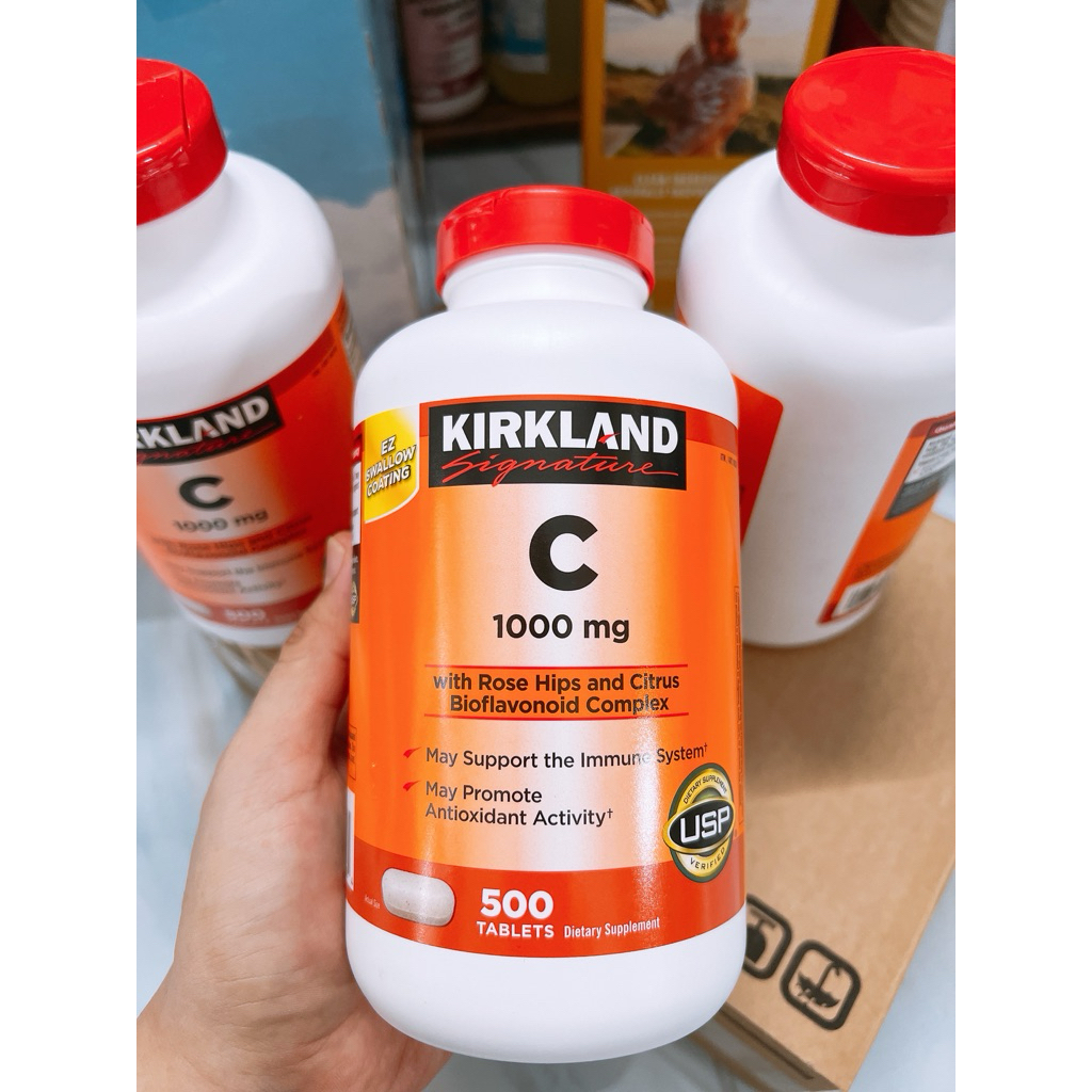 [ Date 11/2029 ] Hộp 500 viên Vitamin C 1000mg - Hãng Kirkland Mỹ.