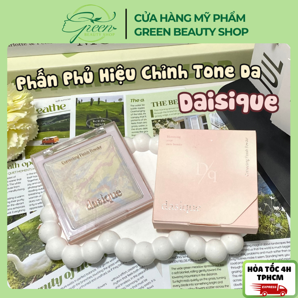 Phấn Phủ Hiệu Chỉnh Tone Da Dasique Correcting Finish Powder 17g Kiềm Dầu Mờ Lỗ Chân Lông