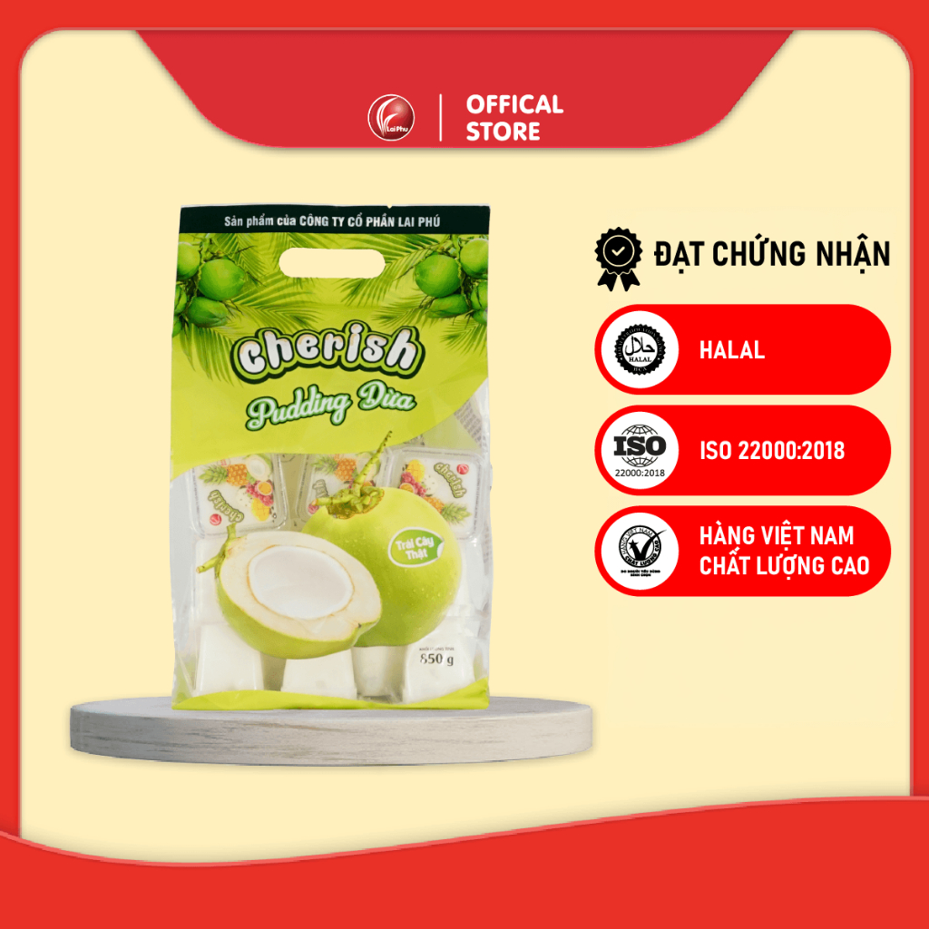 Thạch Pudding Cherish Vị Dừa 405G