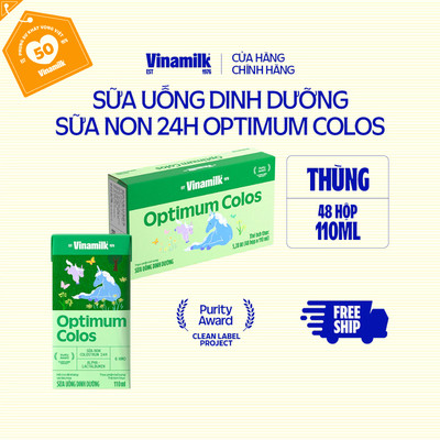 Thùng 48 hộp Sữa non Vinamilk Optimum Colos 110ml