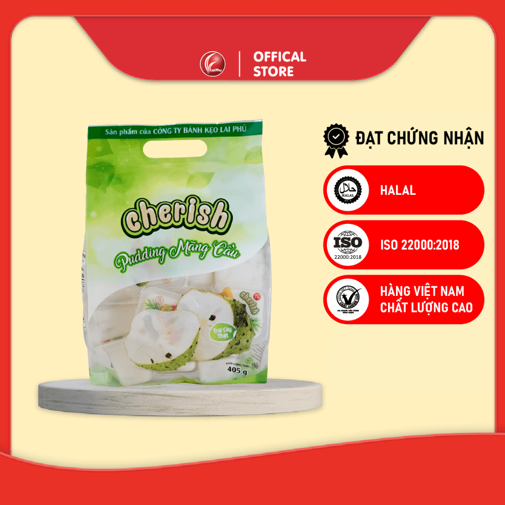 Thạch Pudding Cherish Vị Mãng Cầu 405G