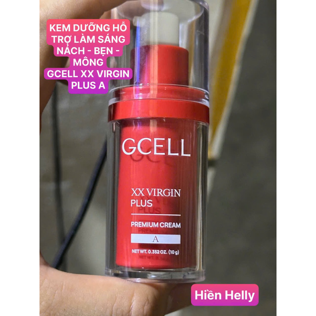 KEM DƯỠNG GCELL HỖ TRỢ LÀM SÁNG NÁCH - BẸN - MÔNG GCELL XX VIRGIN PLUS A 10G 20G