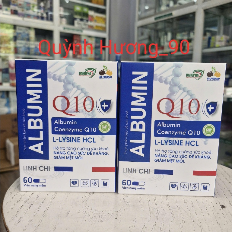 Viên uống ALBUMIN Q10 L-Lysine hộp 60 viên giúp nâng cao sức khỏe đề kháng,giảm mệt mỏi