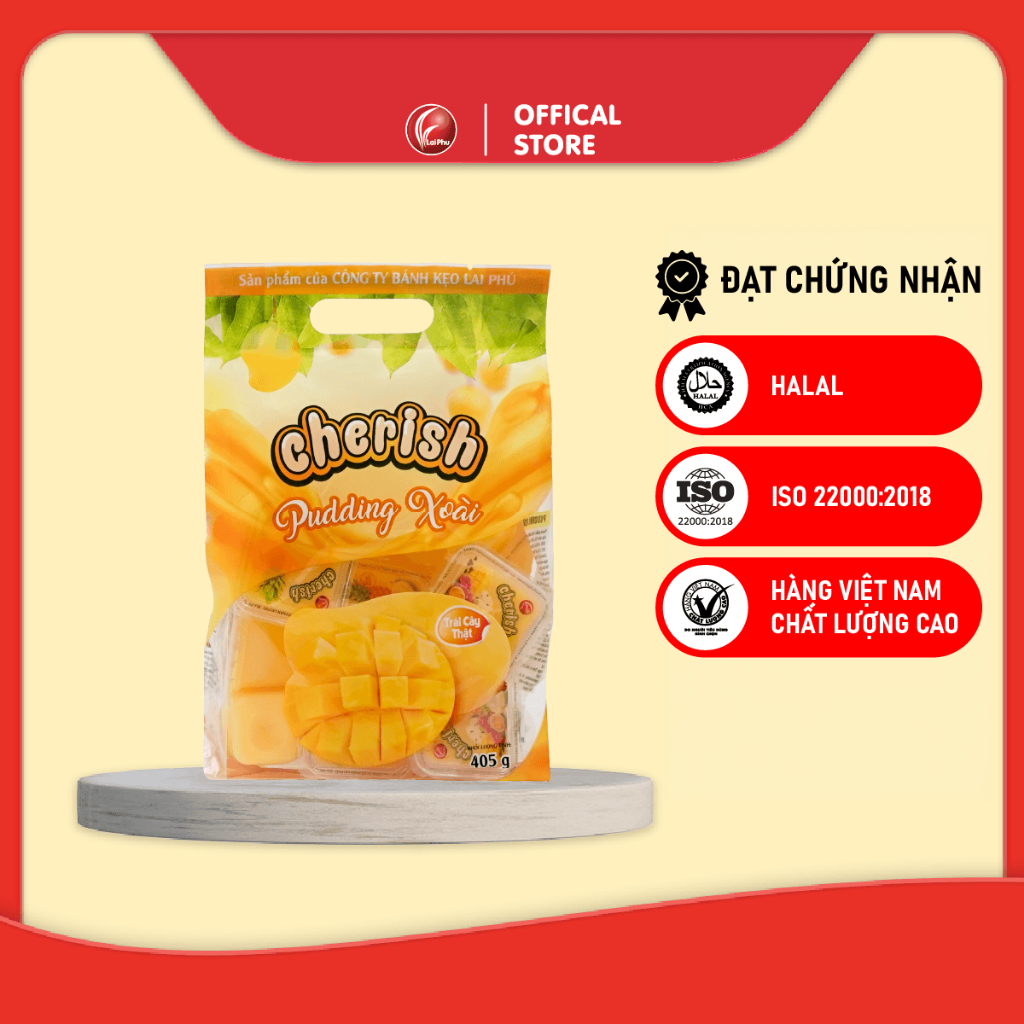 Thạch Pudding Cherish Vị Xoài 405G