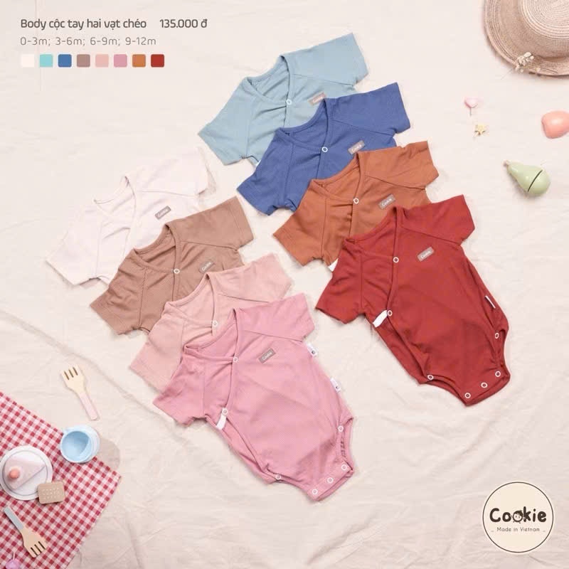 CHÍNH HÃNG - Body Cộc Tay Vạt Chéo Cookie Hè 2026