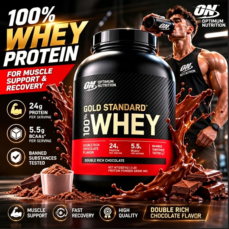 ON Gold Standard Whey 5lbs, Whey Protein Isolate & Concentrate, Phục Hồi Cơ Bắp Sau Luyện Tập Nặng
